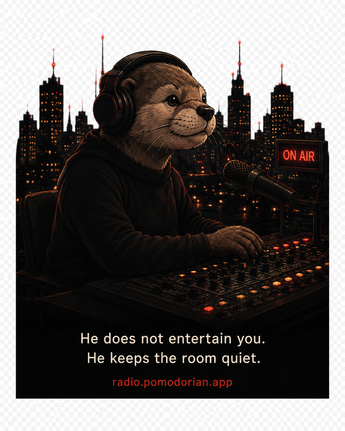 Keeps the room quiet